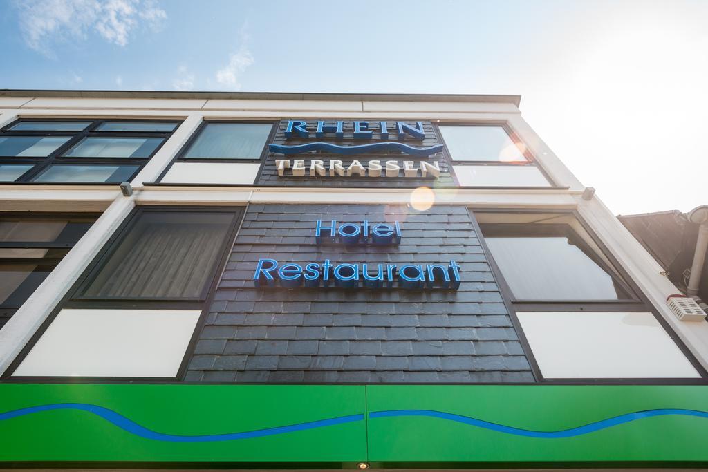 Rheinterrassen Hotel Cafe Restaurant 비딩 외부 사진